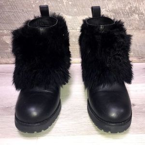 NEW! UGG Leather and Fur Boots